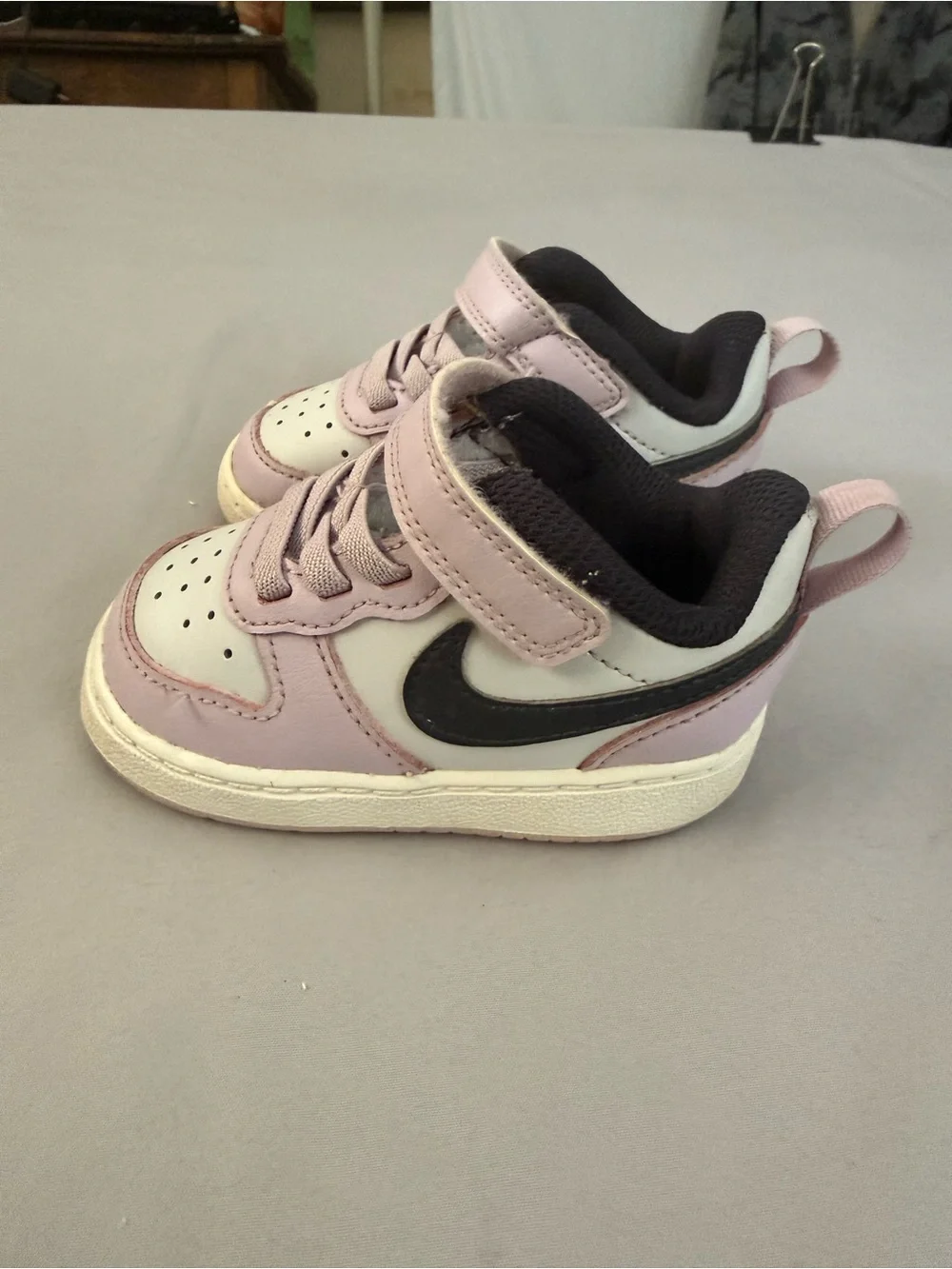 2 Pair Toddler Sneakers-Nike and Athletic Works - Velcro Strap size 4